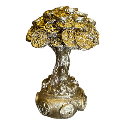 Árbol De Monedas 7cm Figura De Resina Para La Abundancia Dorado by Erenesto resina