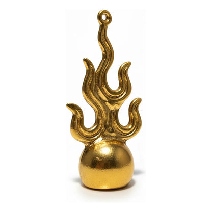Bola De Fuego Amuleto De Metal 7 Cm Altura by HEREJE