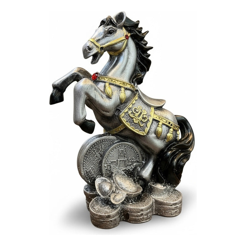 Caballo Año Chino Estatua De Resina 18x13x8.5 Cm by HEREJE