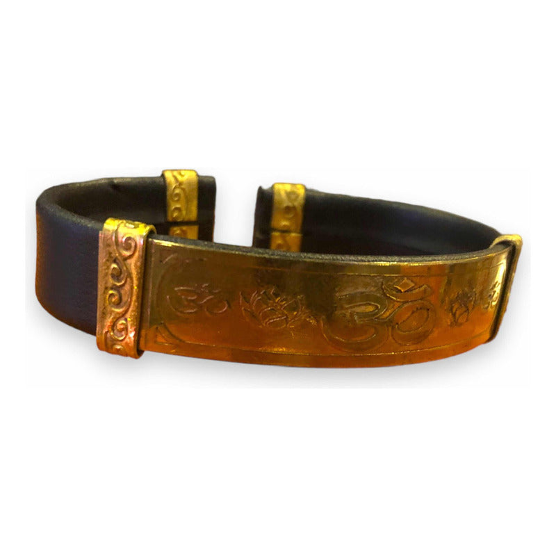 Brazalete Om Mani Padme Hum Negro 8 Cm 20.32 Cm by ARTICULOS ESOTERICOS LETY