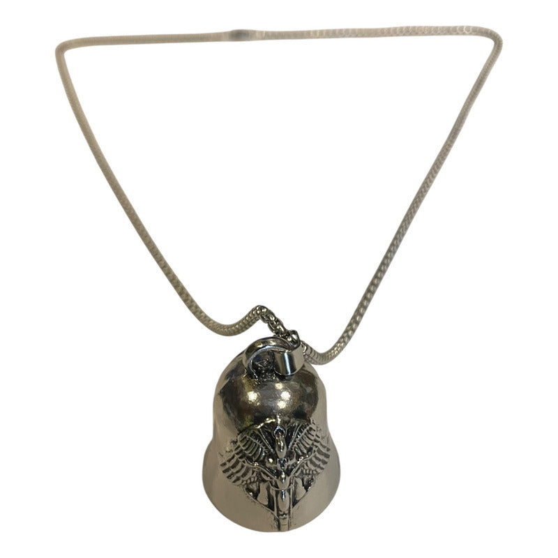 Campana Biker Con Cadena En Niquel by HEREJE