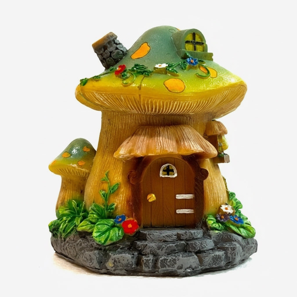 Casa Hongo Seres Elementales Resina Nacional 13 Cm by ARTICULOS ESOTERICOS LETY