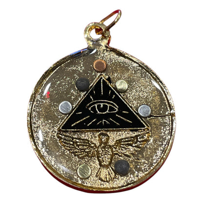 Pentagrama Ritualizado Mediano 7 Metales Tetragramaton 25mm by ARTICULOS ESOTERICOS LETY