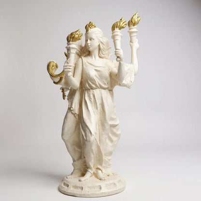 Estatua Hecate Triple Diosa Resina 21cm by HEREJE