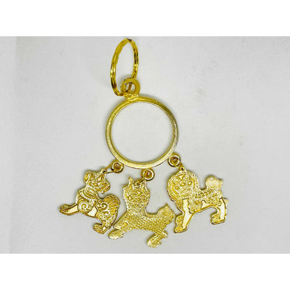 Tres Guardianes Chillin , Piyao , Perro Fu ,feng Shui 11 Cm by HEREJE