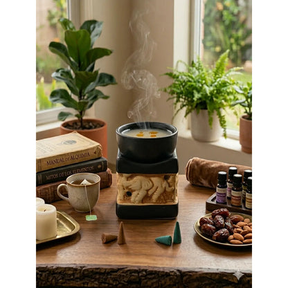 Difusor De Aroma De Vela De 8 Cm De Altura Negro by HEREJE