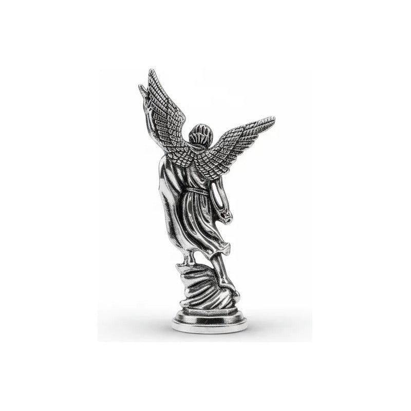 San Miguel Arcángel Figura De Metal De 7.5 Cm Plateado by HEREJE