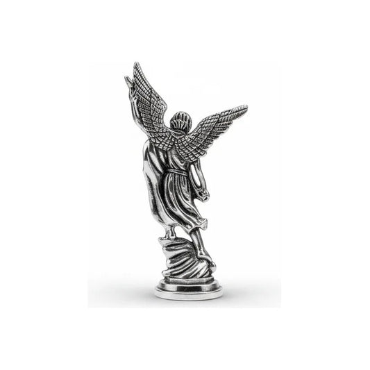 San Miguel Arcángel Figura De Metal De 7.5 Cm Plateado by HEREJE