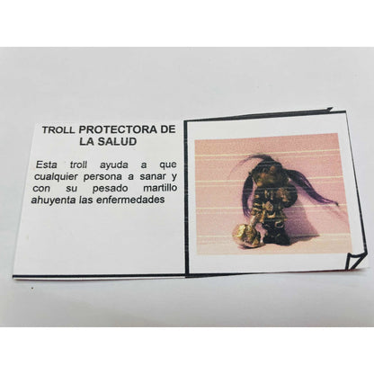 Troll Protector De La Salud + Comedero 11cm Figura De Resina Verde Oscuro by HEREJE
