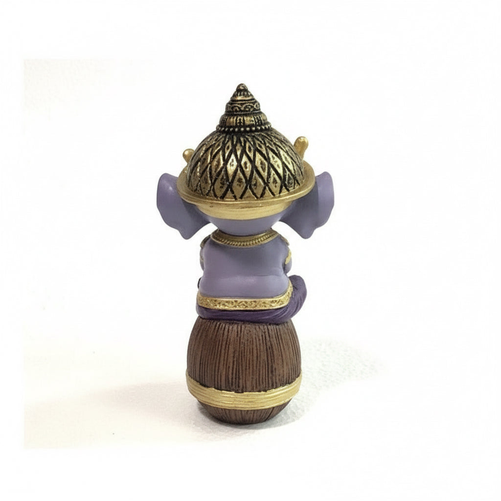 Ganesh Bebe En Barril 14.5cm Resina Nacional by ARTICULOS ESOTERICOS LETY