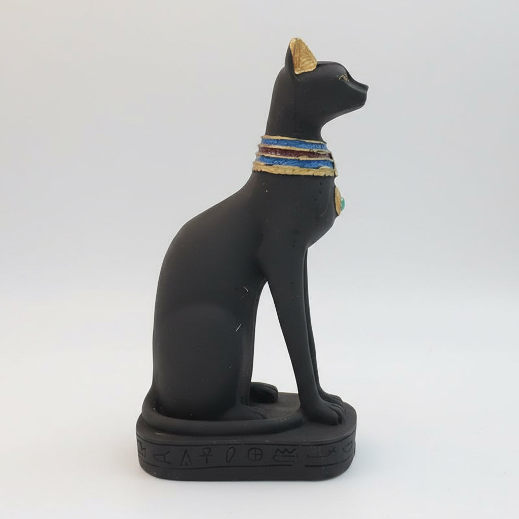 Gato Egipcio Resina Nacional 17.5cm Negro by ARTICULOS ESOTERICOS LETY