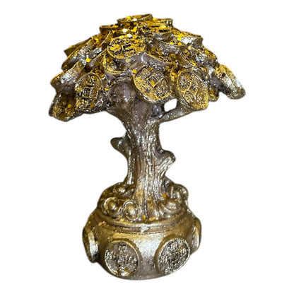 Árbol De Monedas 7cm Figura De Resina Para La Abundancia Dorado by Erenesto resina