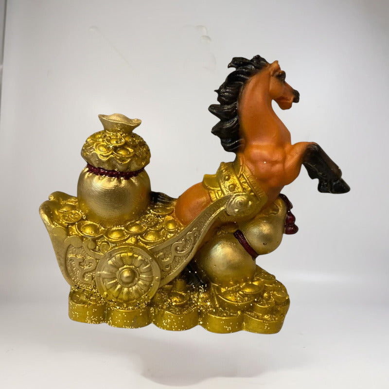 Caballo Año Chino 11x10x4cm Escultura De Resina by HEREJE