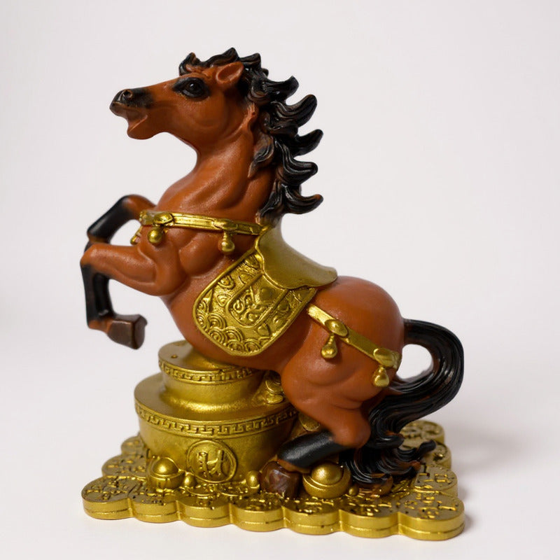 Caballo Del Año Chino Escultura De Resina 12x10x6cm by HEREJE