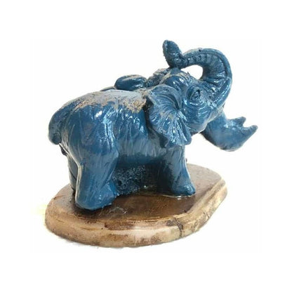 Elefante Y Rinoceronte Azul Resina Nacional 6 Cm by HEREJE