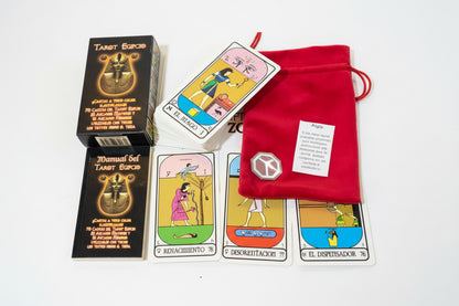 Tarot Egipcio + Instructivo + Amuleto + Morral Import 12.5cm by HEREJE