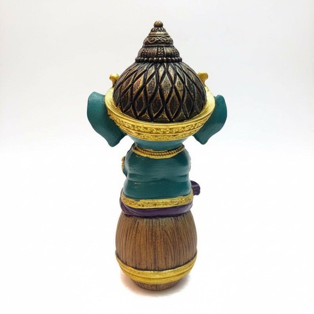 Ganesh Bebe En Barril 14.5cm Resina Nacional by ARTICULOS ESOTERICOS LETY