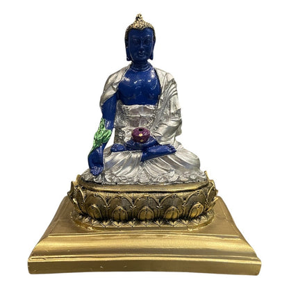 Buda De La Salud Y Meditación 15 Cm Escultura De Resina by HEREJE