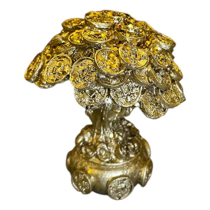 Árbol De Monedas 7cm Figura De Resina Para La Abundancia Dorado by Erenesto resina