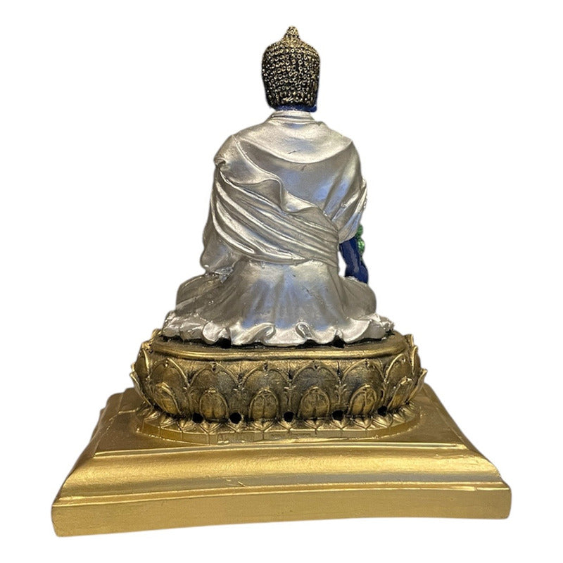 Buda De La Salud Y Meditación 15 Cm Escultura De Resina by HEREJE