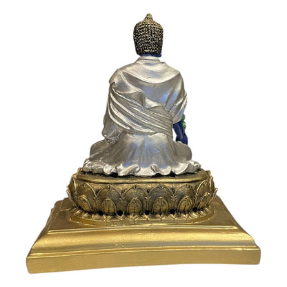 Buda De La Salud Y Meditación 15 Cm Escultura De Resina by HEREJE