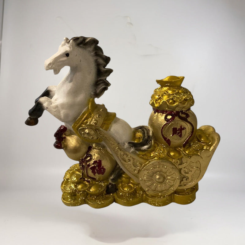 Caballo Año Chino 11x10x4cm Escultura De Resina by HEREJE