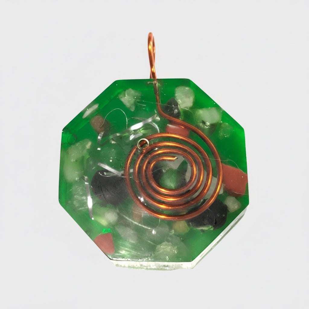 Orgonita Colgante Octagonal Dije Limpia La Energía Amuleto by HEREJE