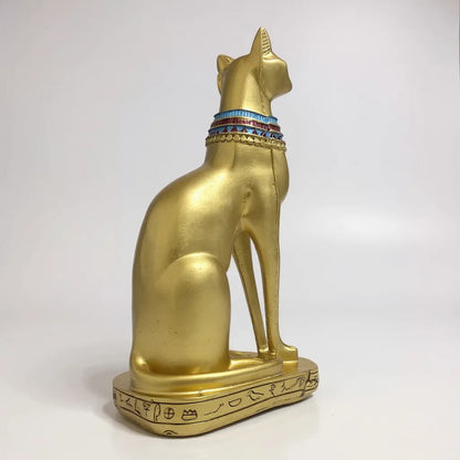 Bastet Egipcio Escultura De Resina 34x17x11 Cm by HEREJE
