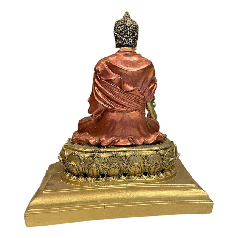 Buda De La Salud Y Meditación 15 Cm Escultura De Resina by HEREJE