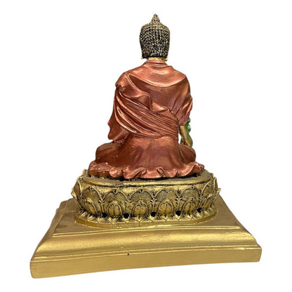 Buda De La Salud Y Meditación 15 Cm Escultura De Resina by HEREJE