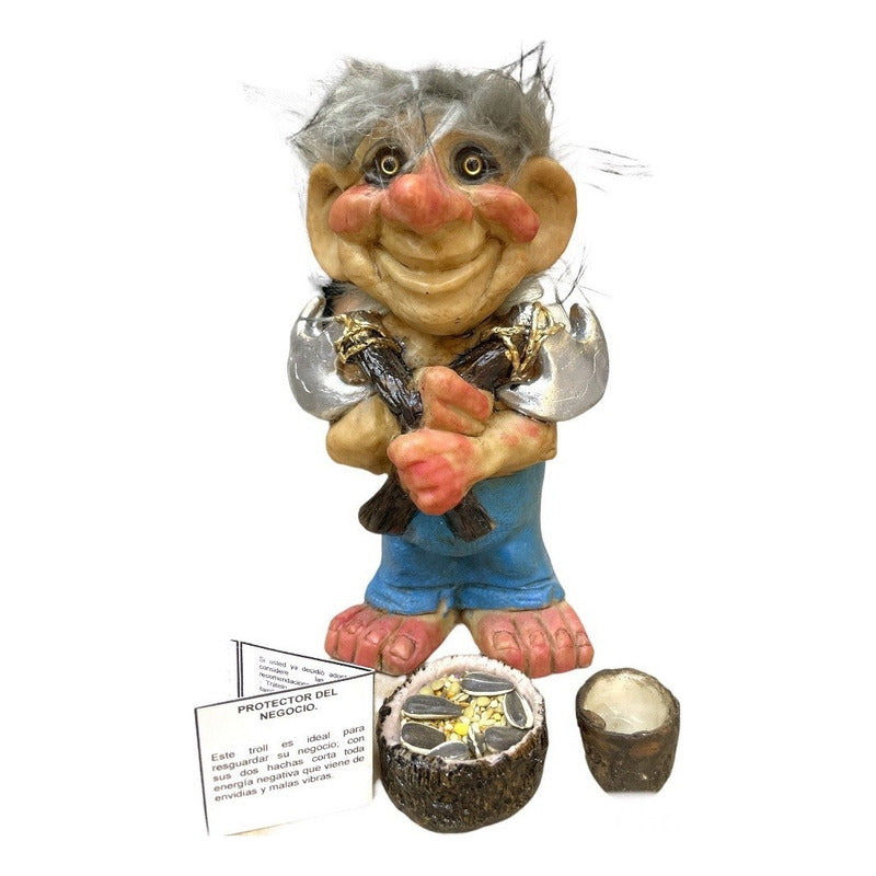 Troll Mediano + Comedero + Bebedero +semillas Varios Modelos by ARTICULOS ESOTERICOS LETY