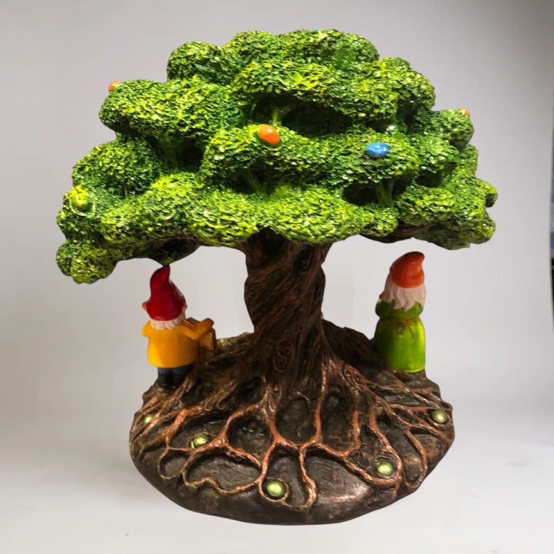 Cascada De Humo Arbol De Resina De 18 Cm De Altura Verde by HEREJE