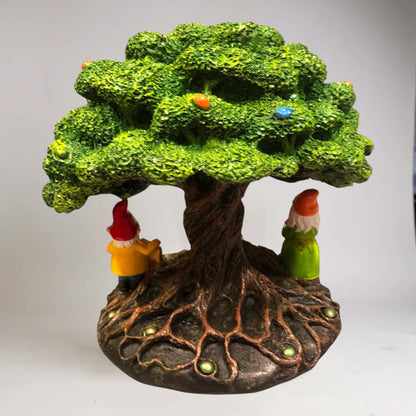 Cascada De Humo Arbol De Resina De 18 Cm De Altura Verde by HEREJE