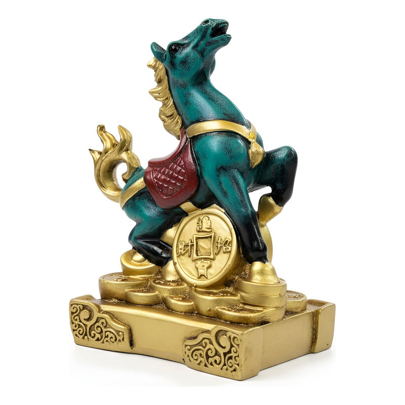 Caballo Año Chino Escultura De Resina 9x6x5cm by HEREJE