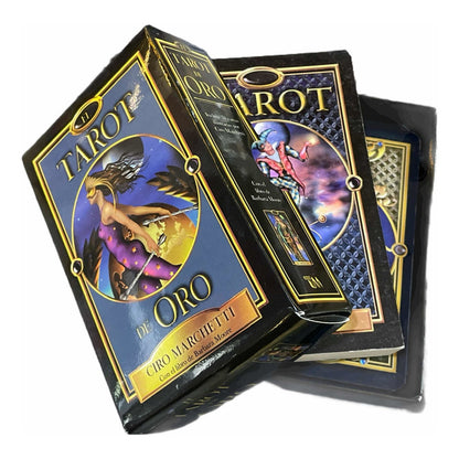 Tarot De Oro Original + Instructivo 13cm Alto by HEREJE