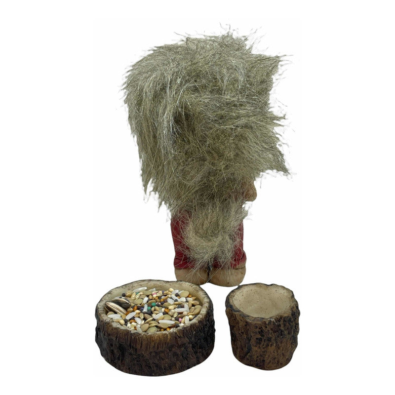 Troll Llama Clientes + Comedero 11cm Figura De Resina Rojo by HEREJE