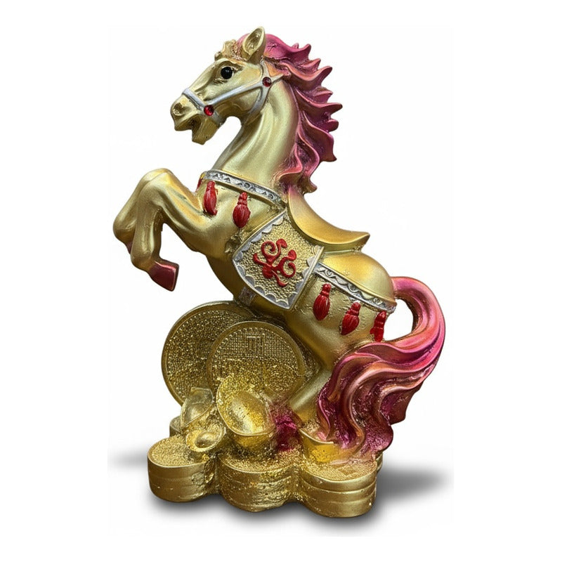 Caballo Año Chino Estatua De Resina 18x13x8.5 Cm by HEREJE
