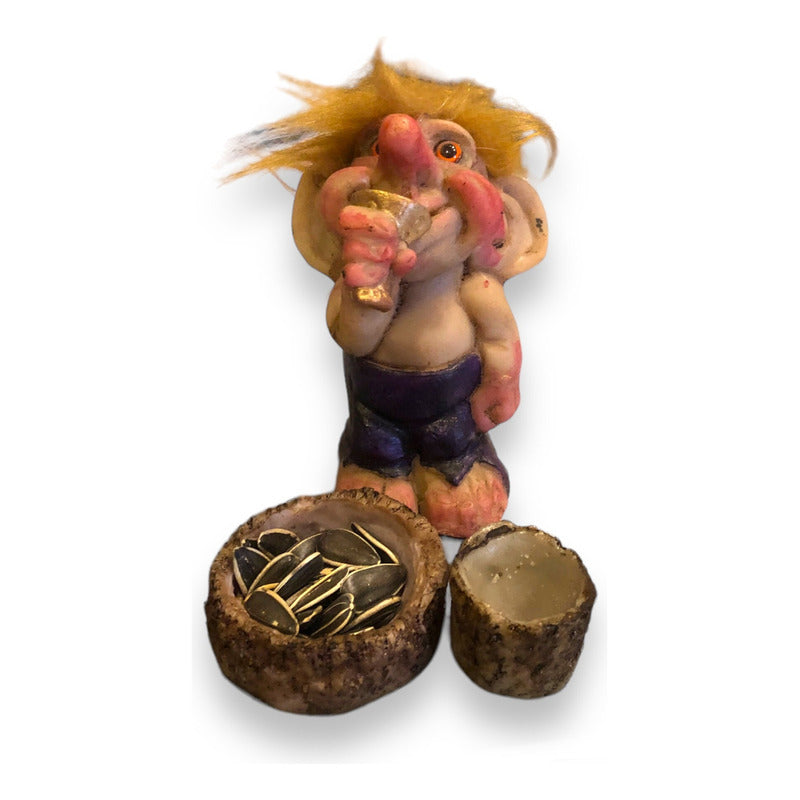 Troll Placeres + Comedero 10 Cm Figura En Resina Nacional Variado by HEREJE