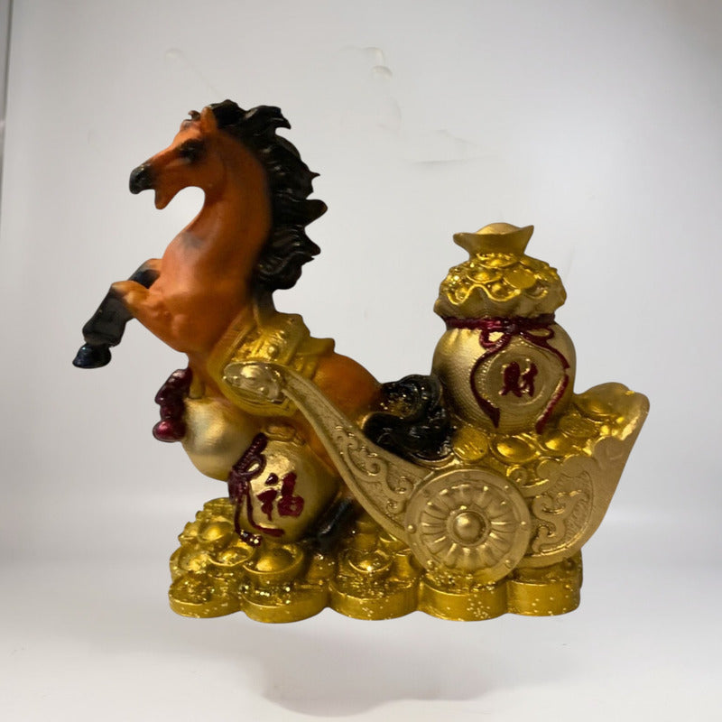 Caballo Año Chino 11x10x4cm Escultura De Resina by HEREJE