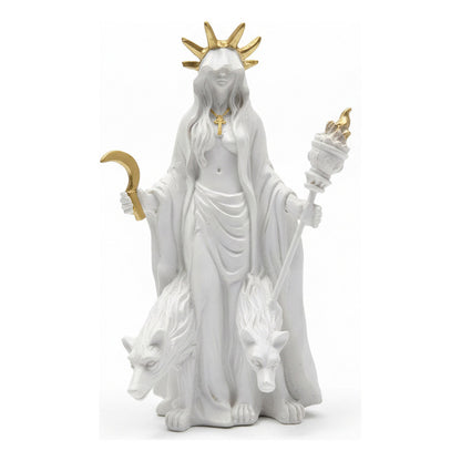 Hecate Estatua De Resina De 16cm De Altura Con Lobos by HEREJE