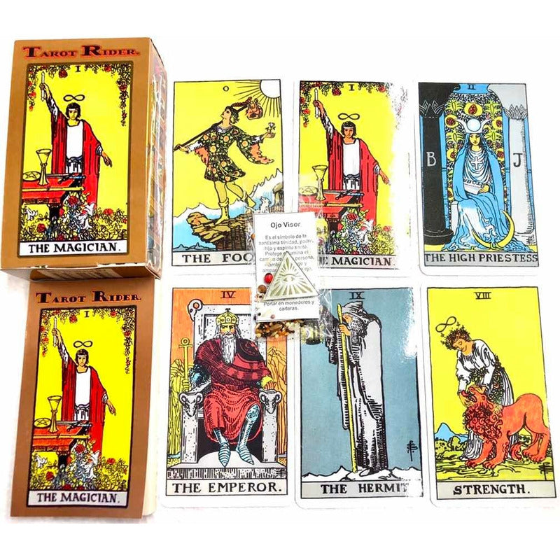 Tarot Rider + Instructivo + Amuleto + Morral Import. 12.5cm by HEREJE