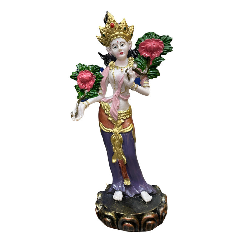 Estatua Buda Réplica Tara Blanca 20 Cm. Blanco by HEREJE
