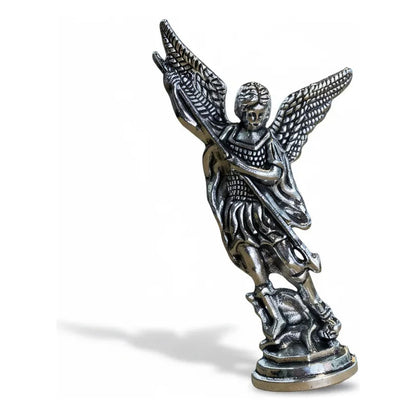 San Miguel Arcángel Figura De Metal De 7.5 Cm Plateado by HEREJE