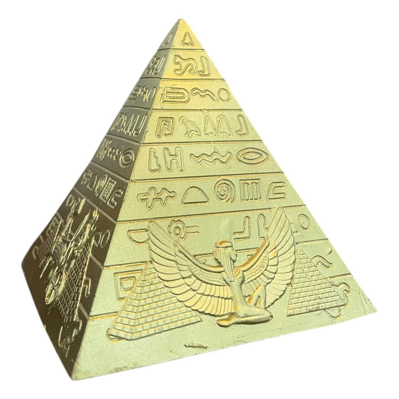 Pirámide Egipcia Dorada Decorativa Diosa Isis 9.5cm Dorado by HEREJE