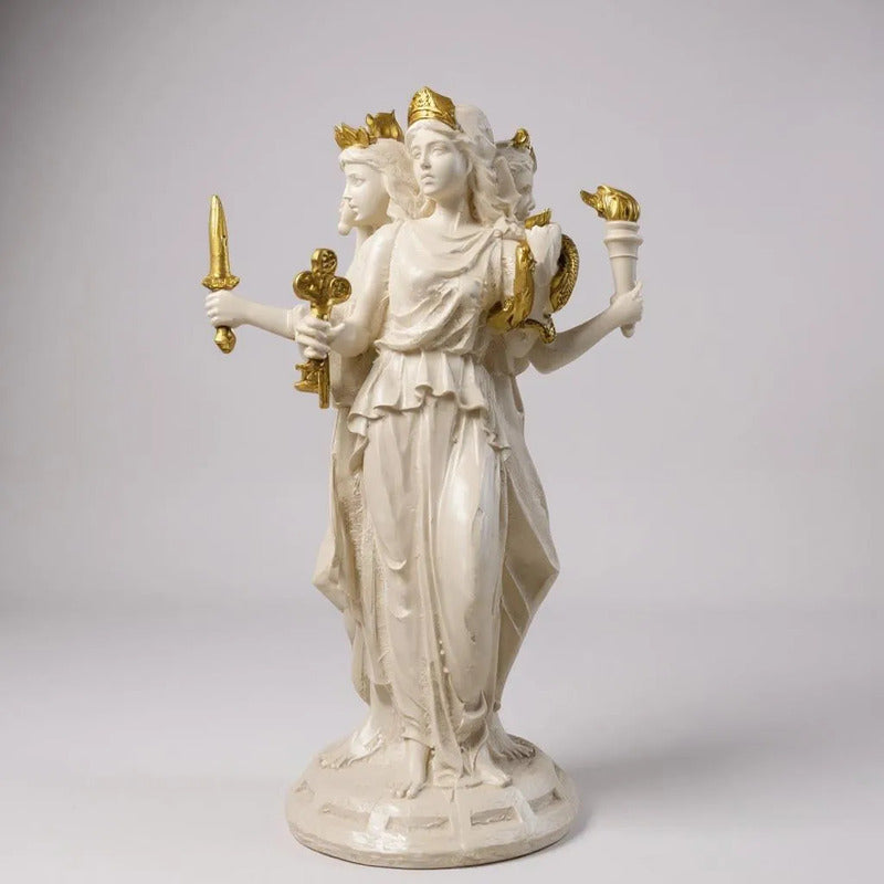 Estatua Hecate Triple Diosa Resina 21cm by HEREJE