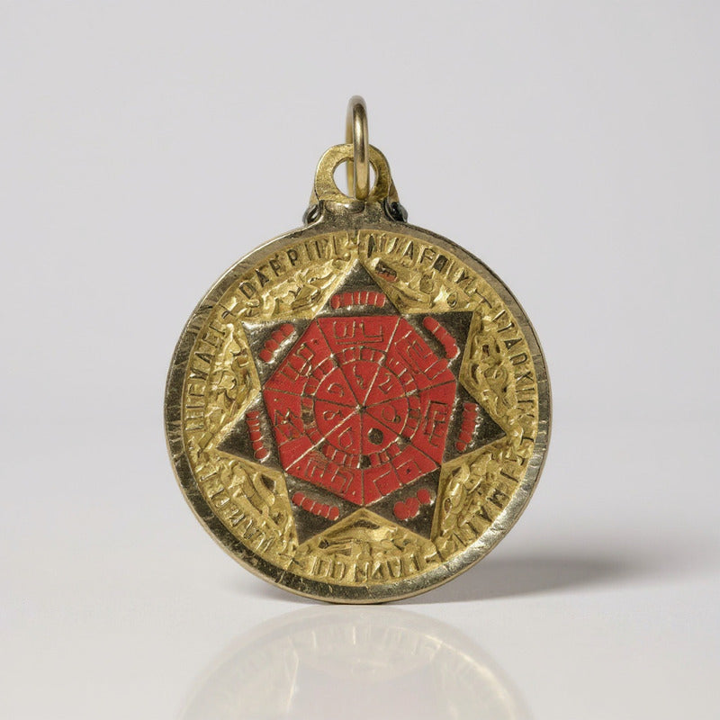 Sello Seite Arcangeles Metatron Dije Metal Encapsulado 30mm by HEREJE