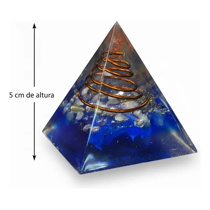 Piramide Orgonita 5 Cm De Altura Azul by HEREJE