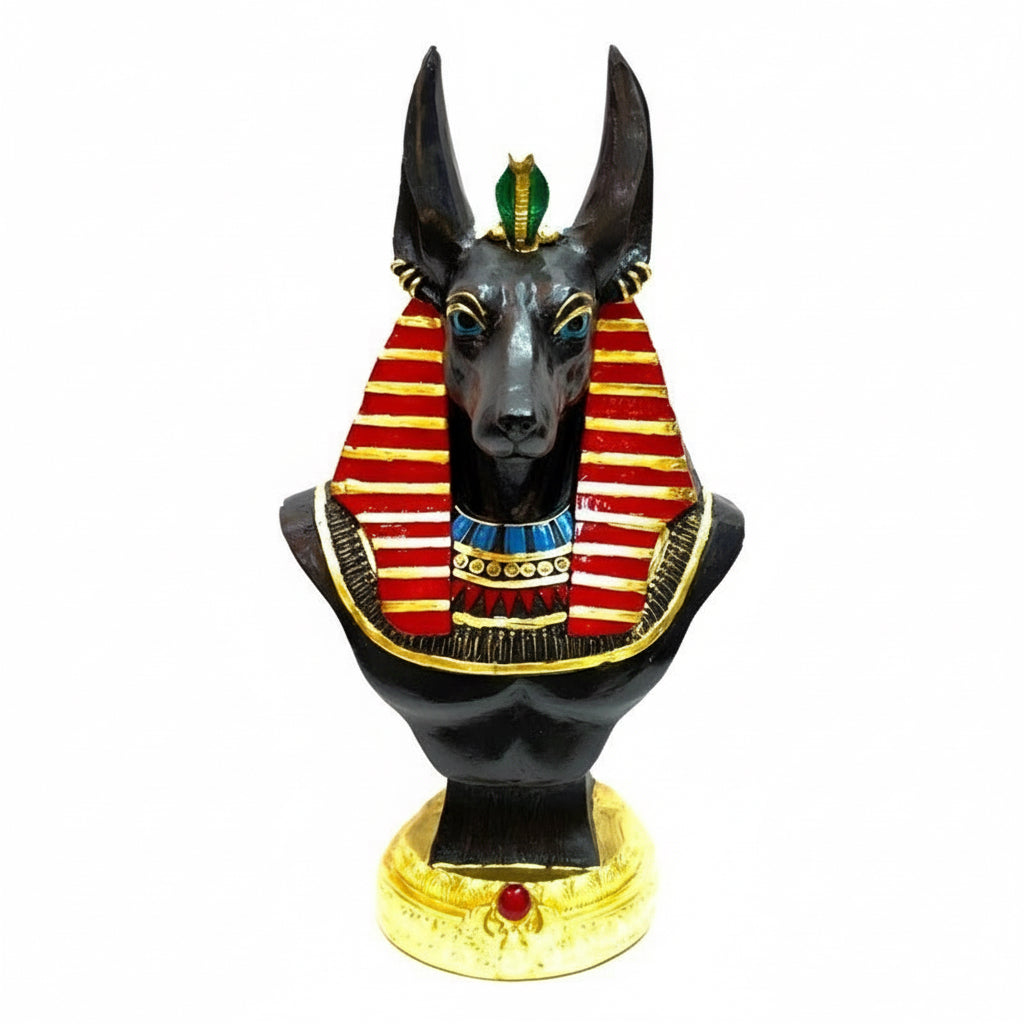 Anubis Busto Figura Resina Naciona 22 Cm Negro by HEREJE