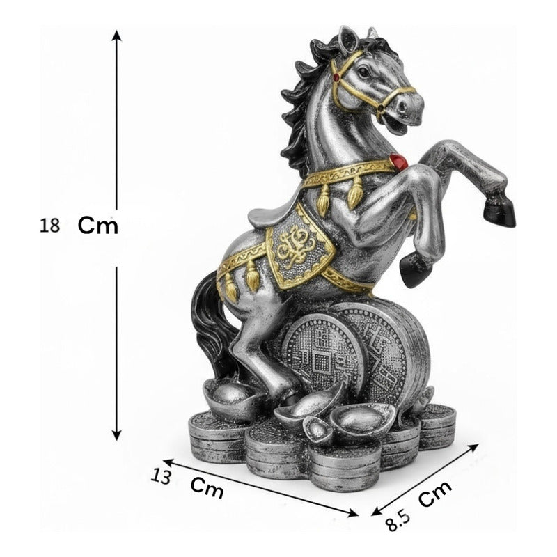Caballo Año Chino Estatua De Resina 18x13x8.5 Cm by HEREJE
