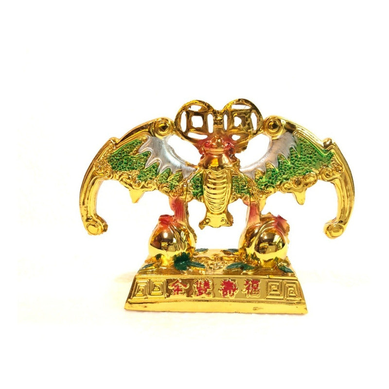 Murciélago Dorado Feng Shui Protección 7cm Dorado by HEREJE